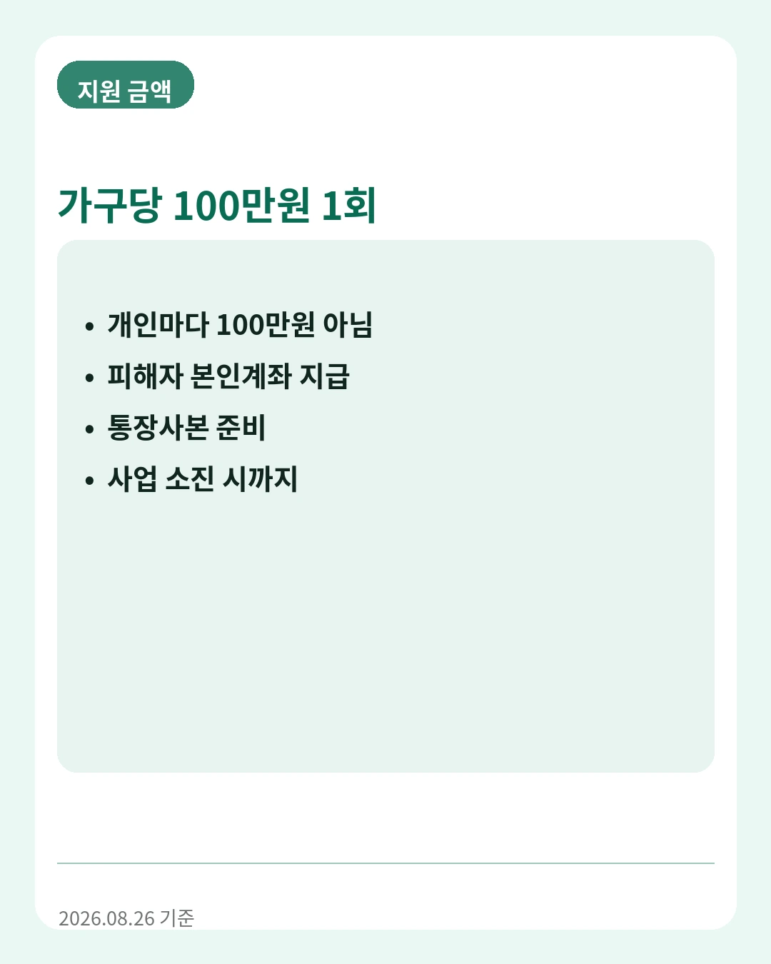 경기도 전세피해 긴급생계비 지원금액