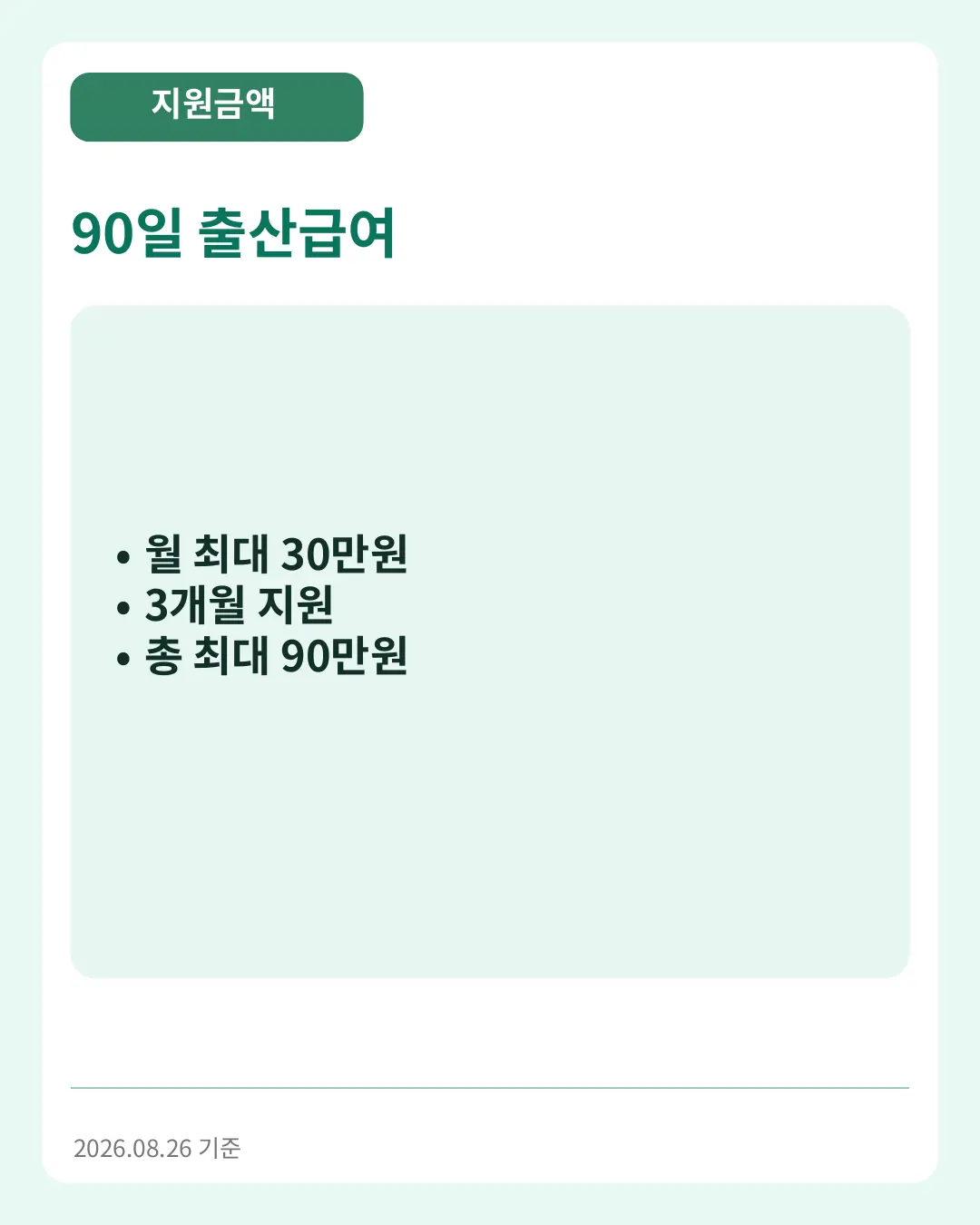 90일 출산급여