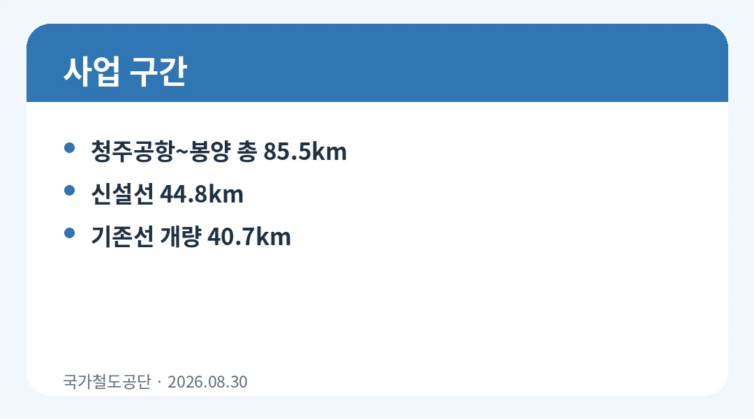 충북선 고속화 환승과 연결