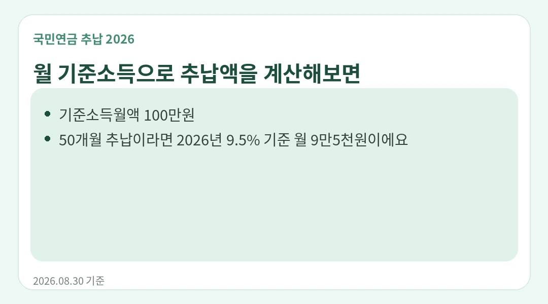 간단한 계산 예시는? 안내 카드