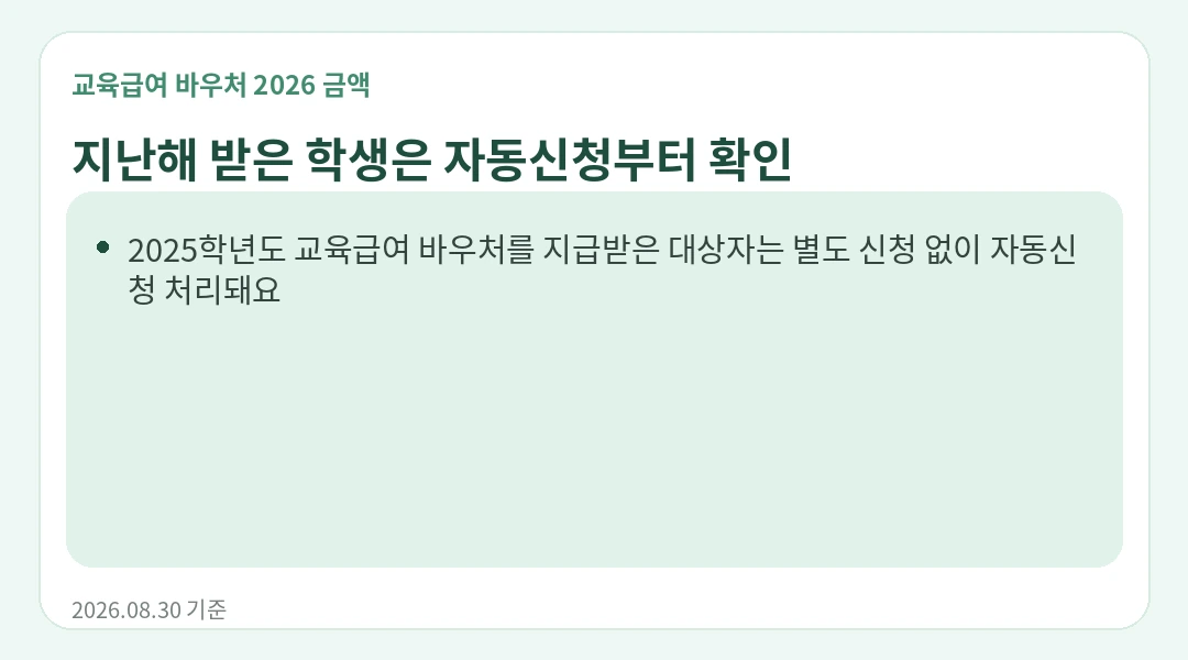 작년에 받았다면 올해도 다시 신청하나요? 안내 카드