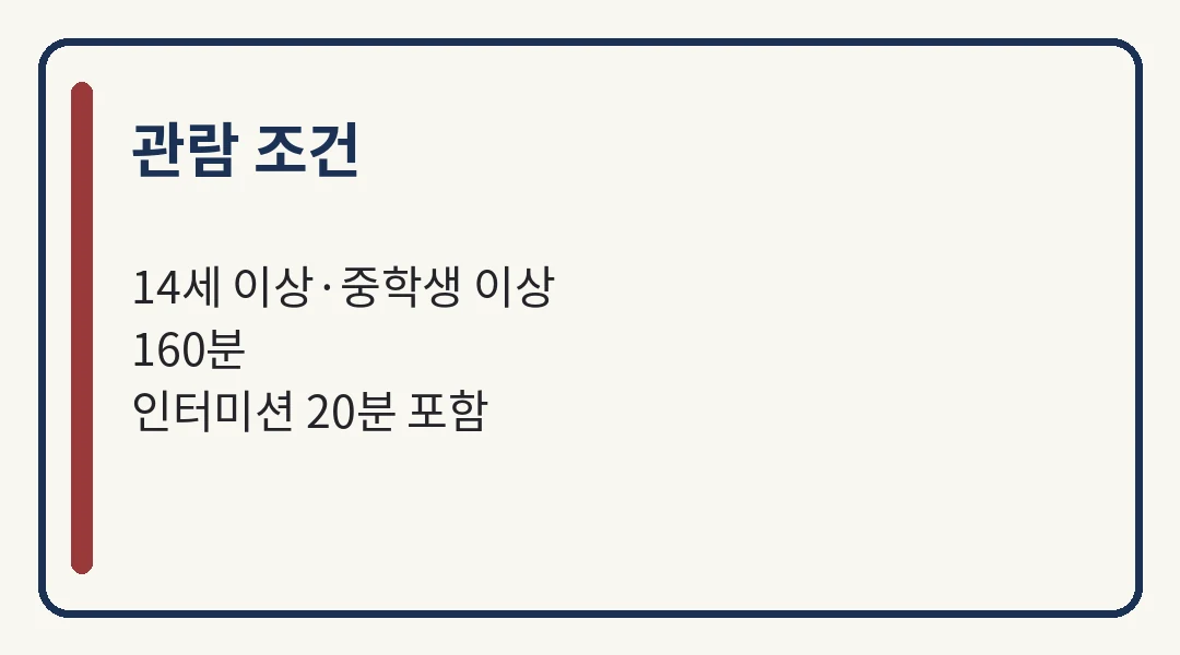 디어 에반 핸슨 마지막 티켓 관람 조건