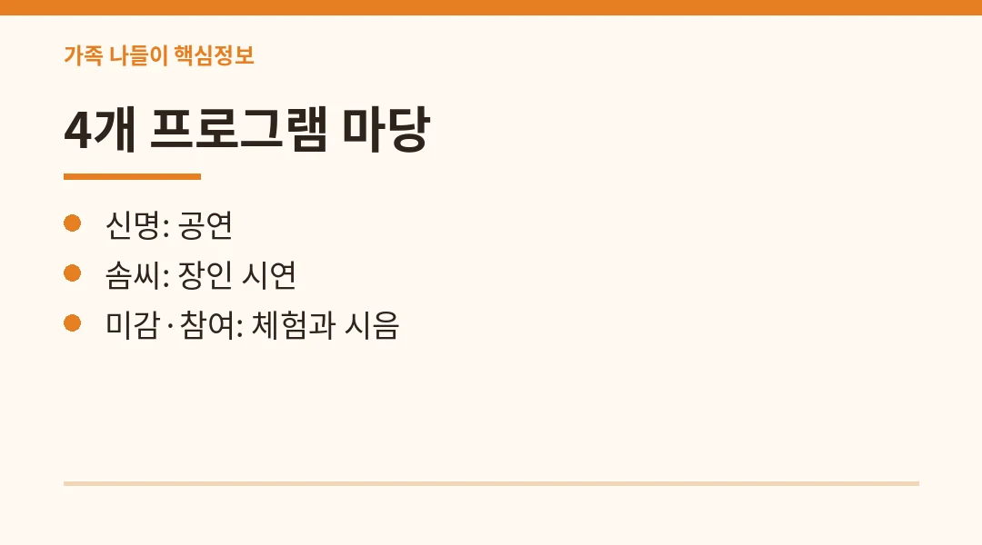 2026 서울무형문화축제 핵심정보