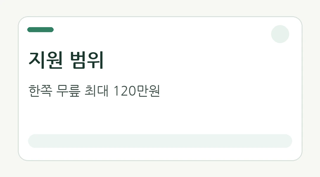 지원되는 비용과 제외 비용