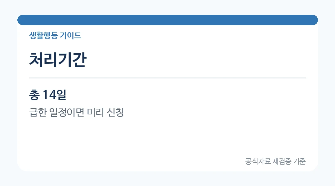 주민등록증 재발급 신청 후 확인사항