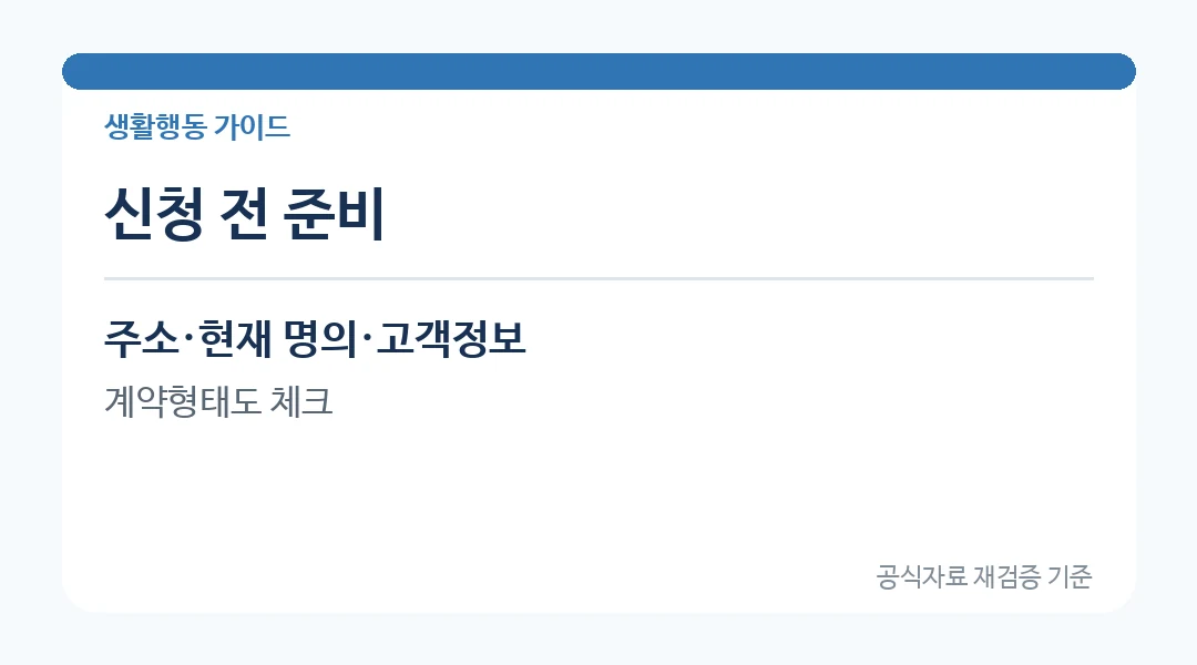 한전ON 명의변경 문의